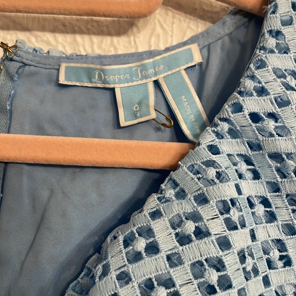 NWOT Draper James Baby Blue Lace Dress size 0 - Picture 6 of 8